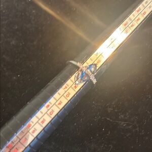 Chloe + Isabel Delicate Noelle Silver and Blue Ring size 6